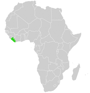 Liberia Lage Afrika